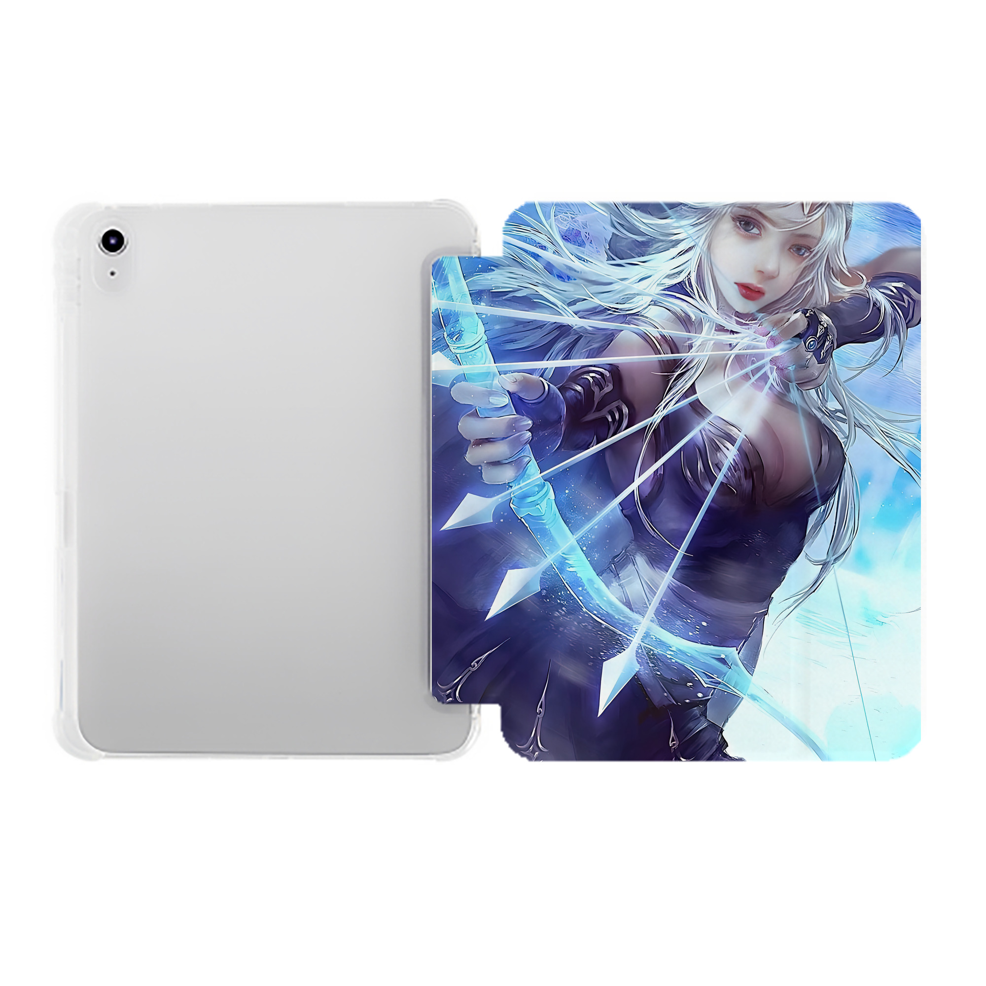 （画像用） リーグ・オブ・レジェンド League of Legends LOL IPad ケース ペン収納付き 三つ折りスタンド PUレザー×シリコン 対応機種9.5/10.5/10.9インチ